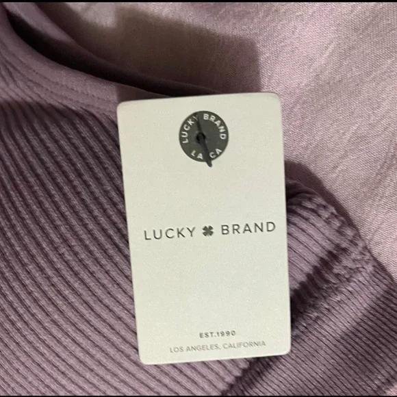 Lucky Brand Ribbed Bralette Set - Pink and Gray - Picture 7 of 7